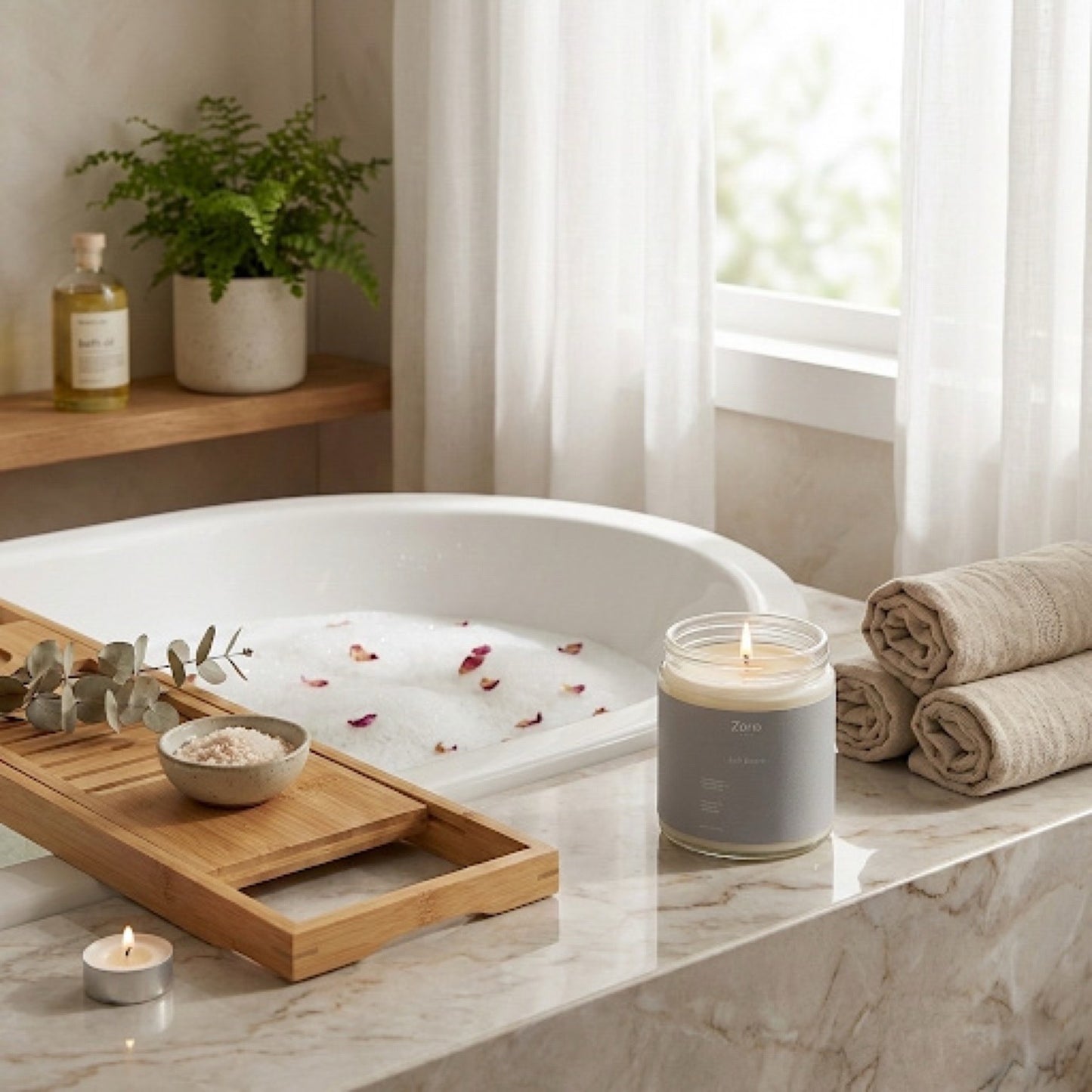 Soy wax candle "Soft Bloom"