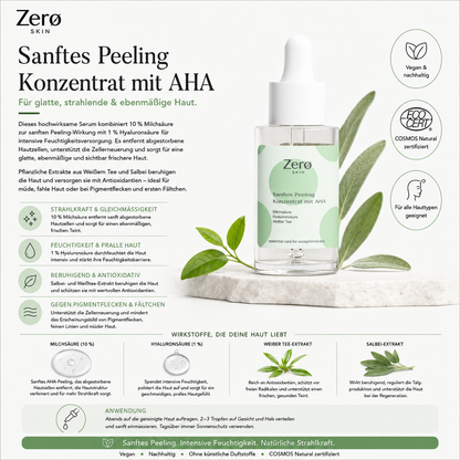 Gentle exfoliating concentrate with AHA - 30 ml