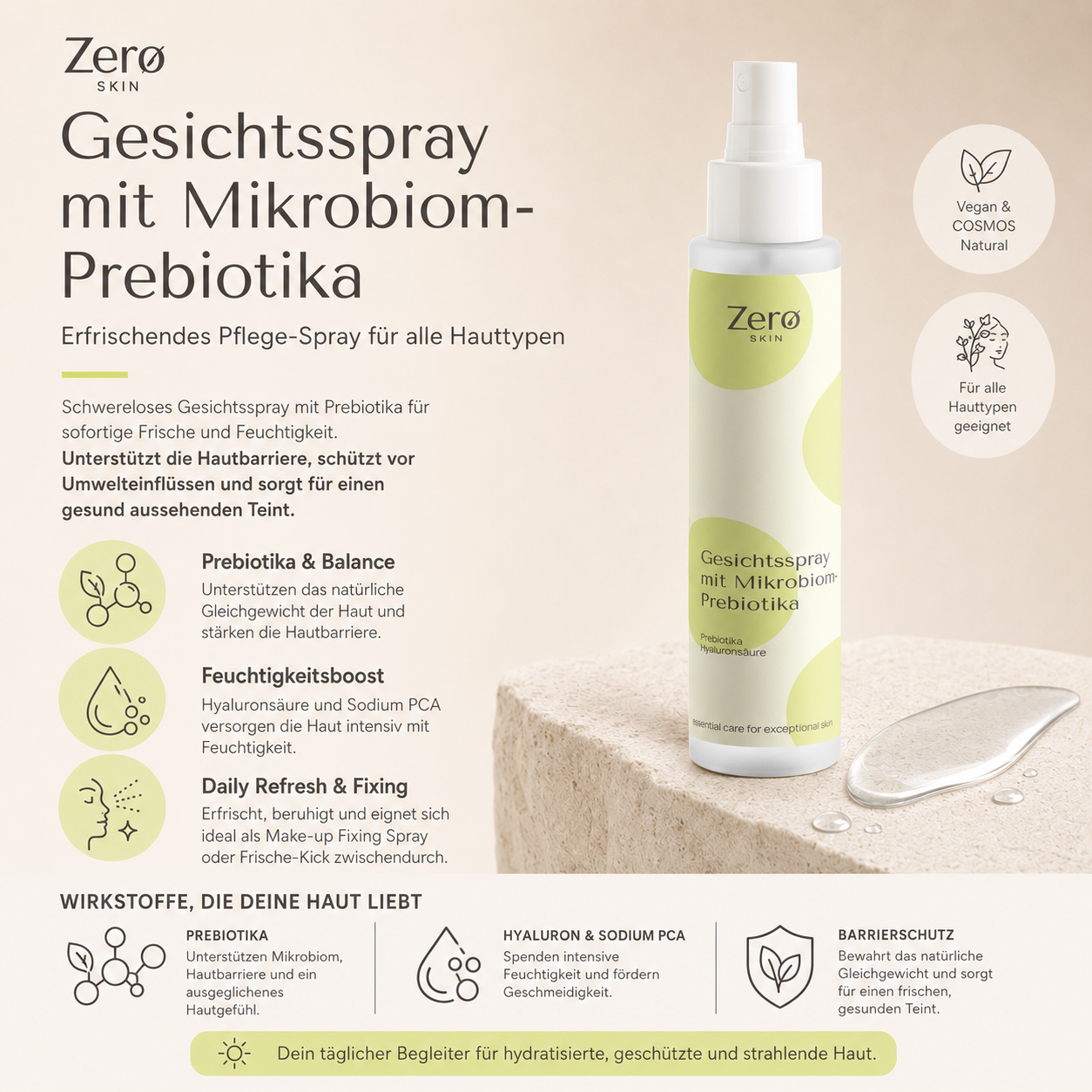 Facial spray with microbiome prebiotics - 100 ml