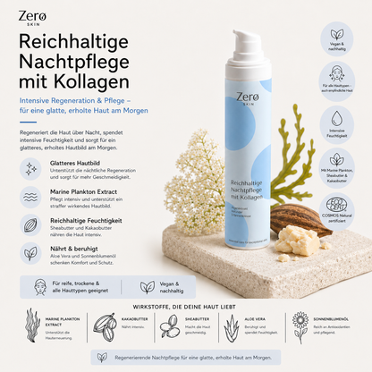 Reichhaltige Nachtpflege mit Kollagen - 50 ml