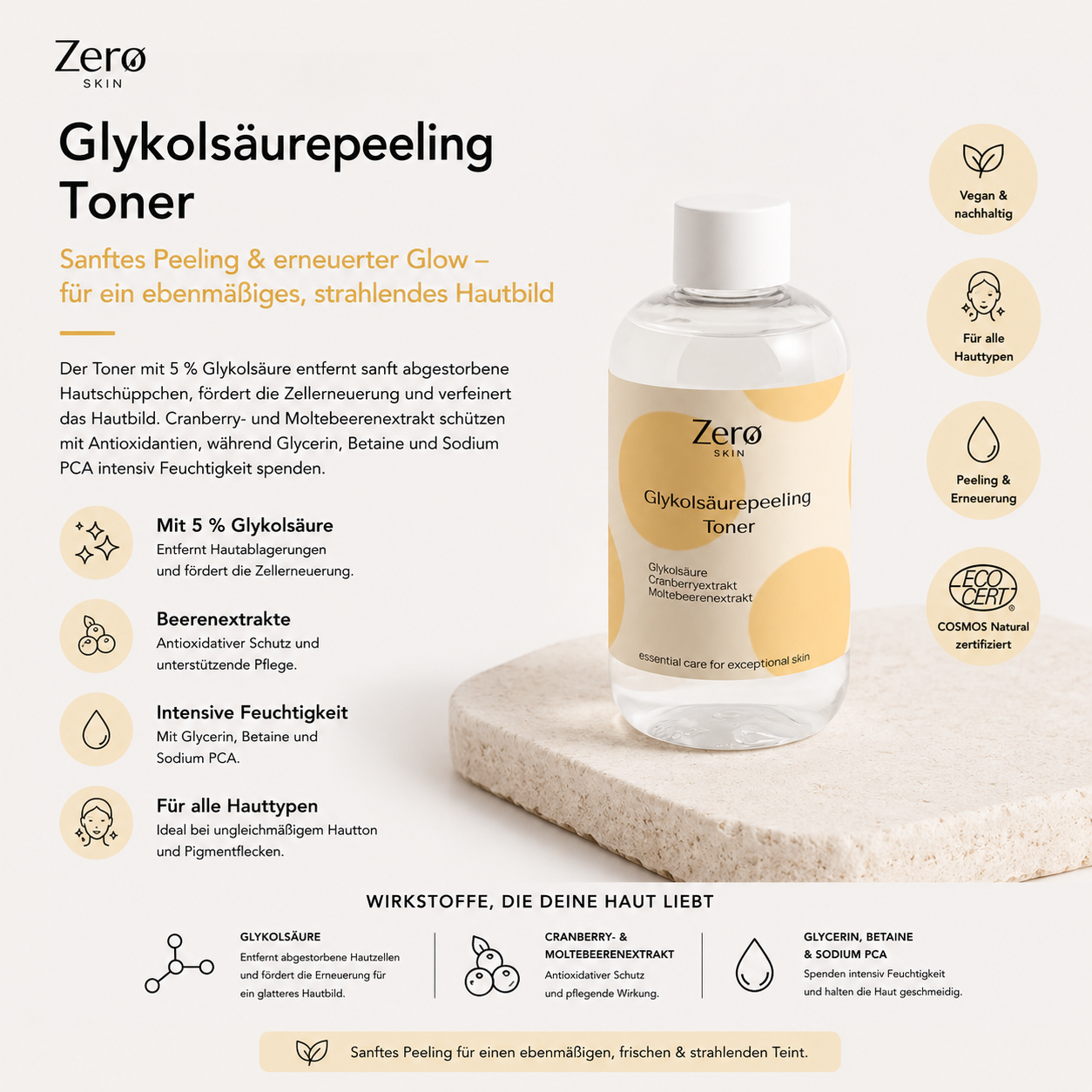 Glycolic acid peeling toner - 250 ml