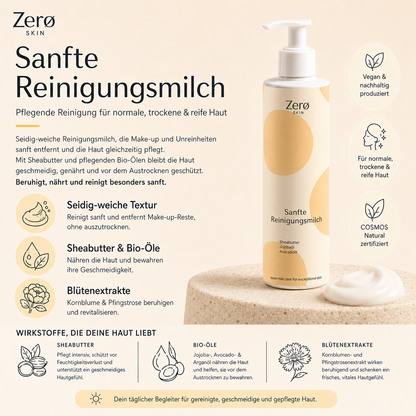 Gentle cleansing milk for sensitive skin - 190 ml