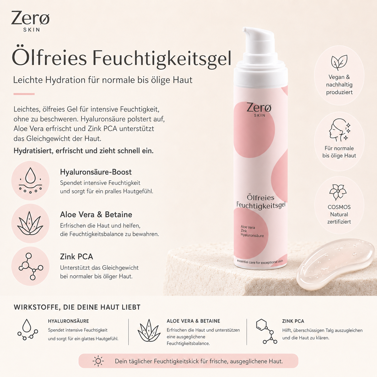 Oil-free moisturizing gel - 50 ml