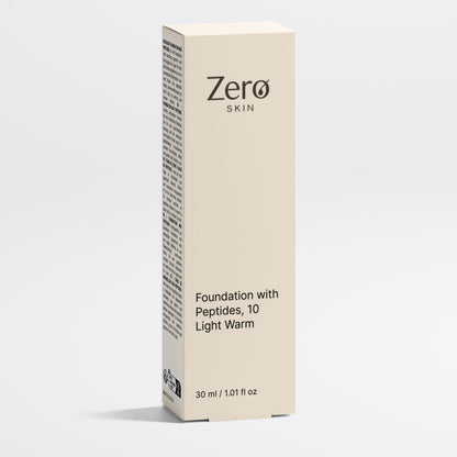 Foundation mit Peptiden, 10 Light Warm - 30 ml