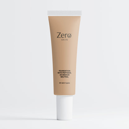 Foundation mit Peptiden, 20 Medium Neutral - 30 ml
