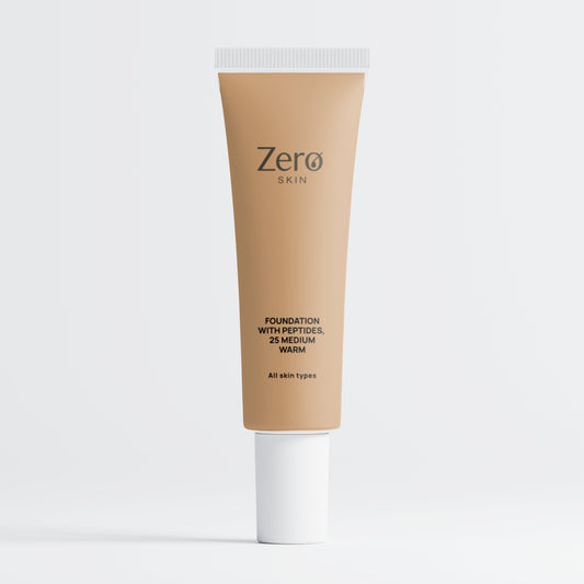 Foundation mit Peptiden,  25 Medium Warm - 30 ml