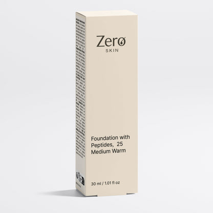 Foundation mit Peptiden,  25 Medium Warm - 30 ml