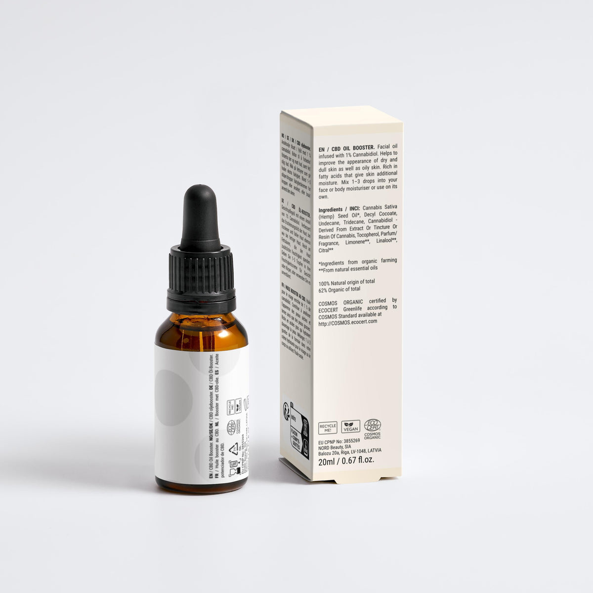 Soothing facial oil with CBD - 15 ml